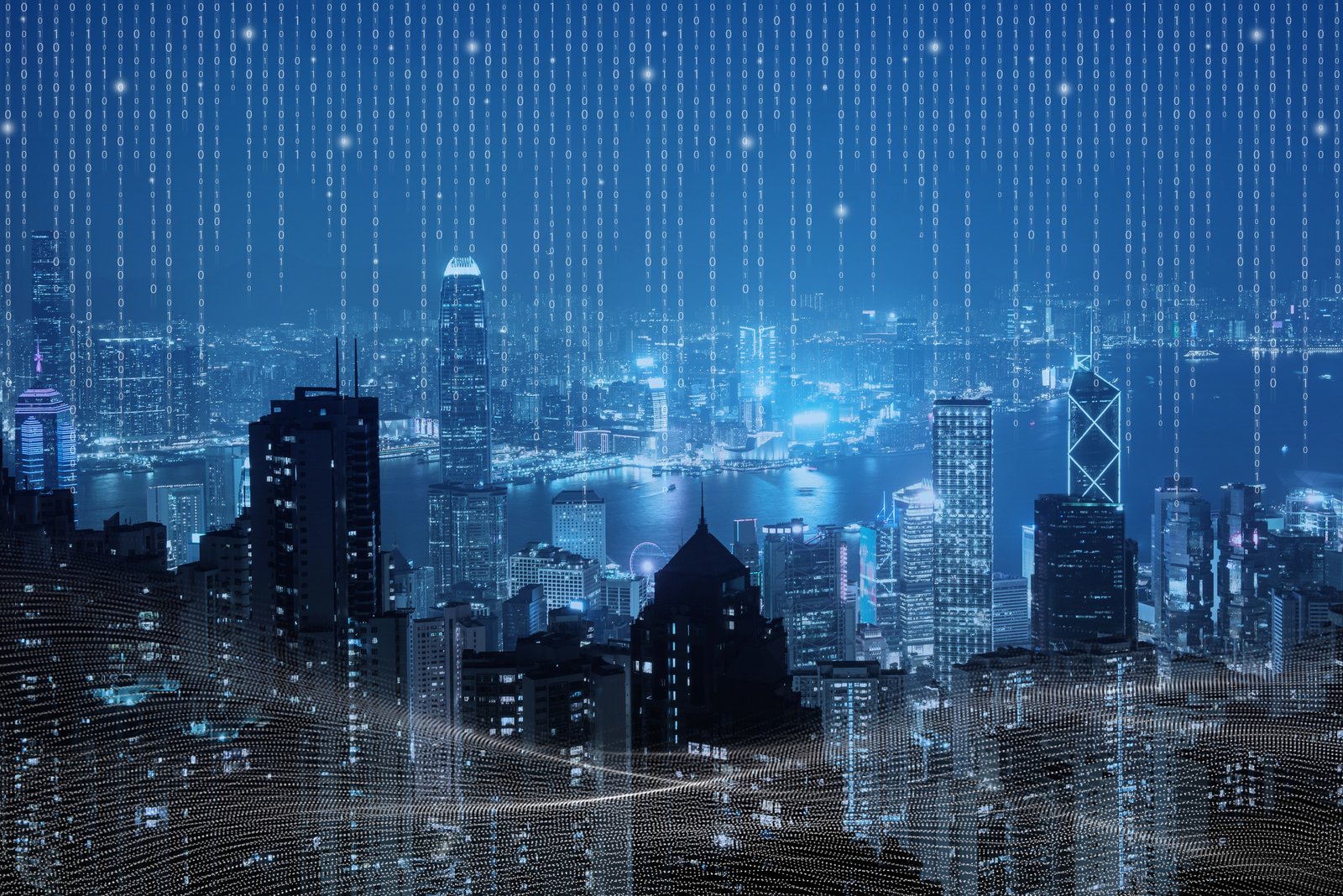Data-driven smart city at night